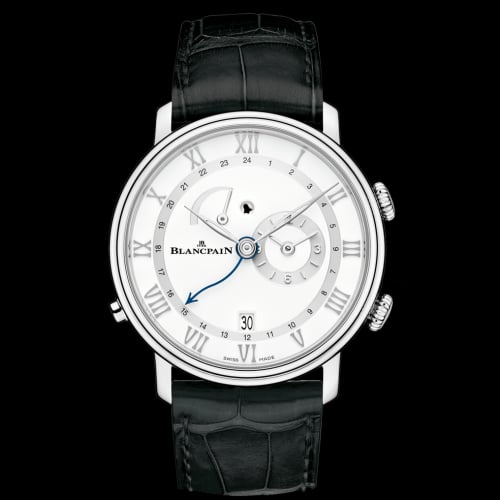 Blancpain Villeret Réveil GMT Stainless Steel / White
