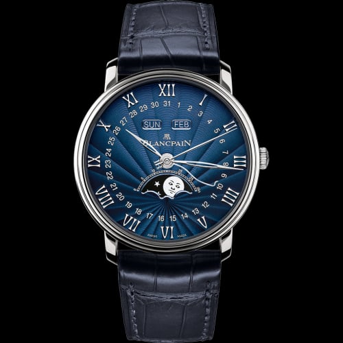 Blancpain Villeret Quantième Complet 40mm White Gold / Flinqué