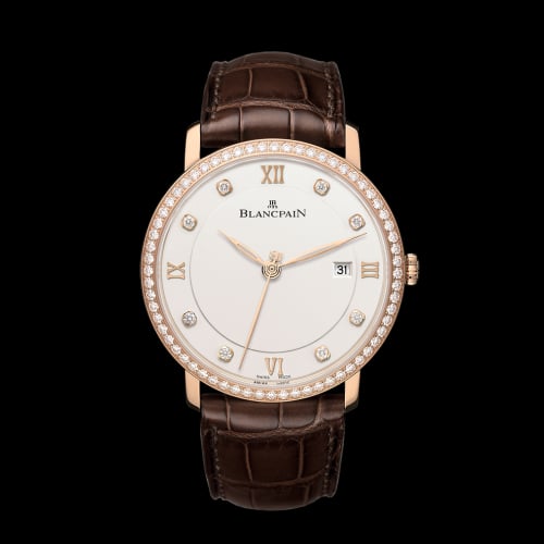 Blancpain Villeret Ultraplate Automatique 40mm Red Gold / Opalin / Diamond