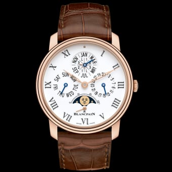 Blancpain Villeret Quantieme Perpetuel 8 Jours Red Gold / Enamel