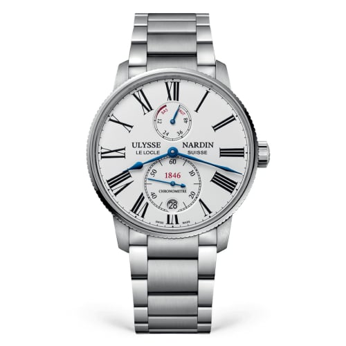 Ulysse Nardin Marine Torpilleur Stainless Steel / White / Bracelet