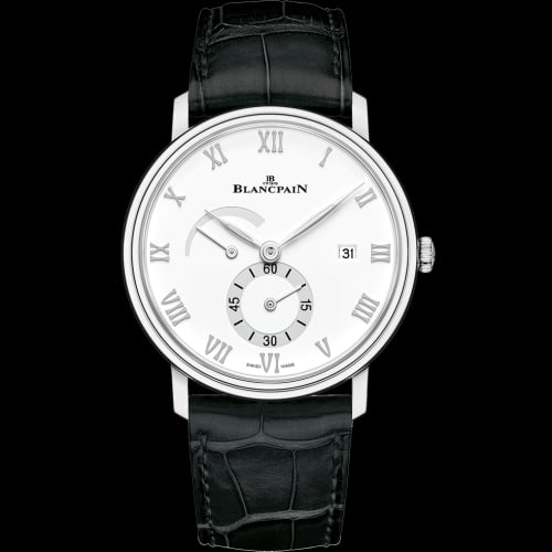 Blancpain Villeret Ultraplate Power Reserve Date Stainless Steel / White