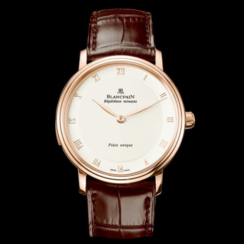 Blancpain Villeret Tourbillon Minute Repeater Automata Red Gold / Opaline