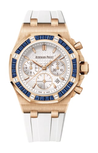 Audemars Piguet Royal Oak OffShore Lady Chronograph Pink Gold / Silver / Bartorelli