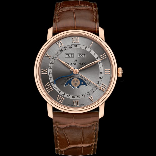 Blancpain Villeret Quantième Complet 40mm Red Gold / Grey