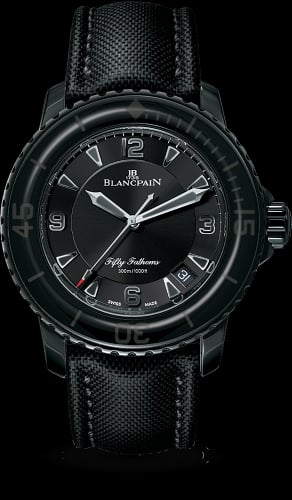 Blancpain Fifty Fathoms Automatique DLC / Black / Black Canvas