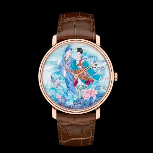 Blancpain Villeret Manuelle Piece Unique Grand Feu Couple in Field