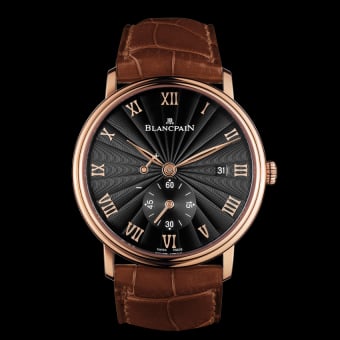 Blancpain Villeret Ultraplate Power Reserve Date Red Gold / Black