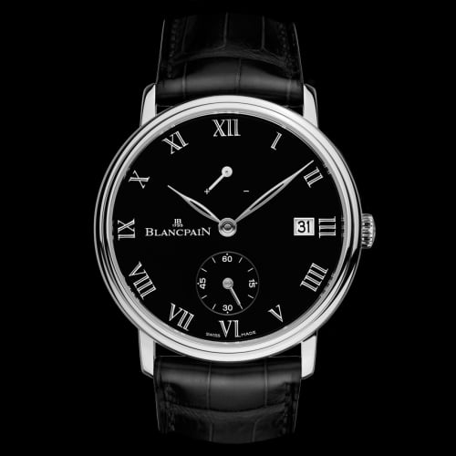 Blancpain Villeret 8 Jours Manuelle Platinum / Black Enamel