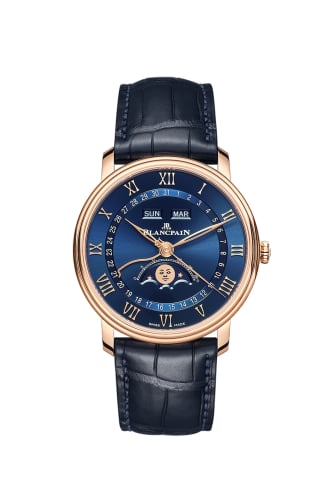 Blancpain Villeret Quantième Complet 40mm Red Gold / Blue