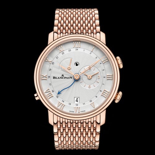 Blancpain Villeret Réveil GMT Red Gold / Opalin / Bracelet
