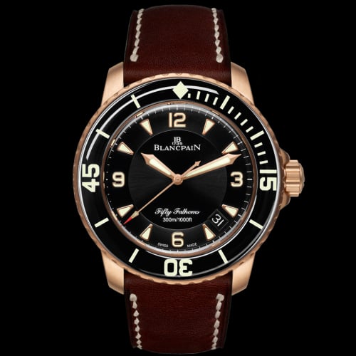 Blancpain Fifty Fathoms Automatique Red Gold / Black / Brown Barennia