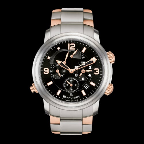 Blancpain Léman Réveil GMT Titanium / Red Gold / Black / Bracelet