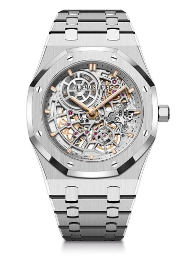 Audemars Piguet Royal Oak Extra-Thin Openworked Stainless Steel / 50th Anniversary