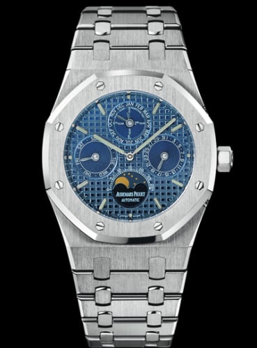 Audemars Piguet Royal Oak Perpetual Calendar Stainless Steel / Blue