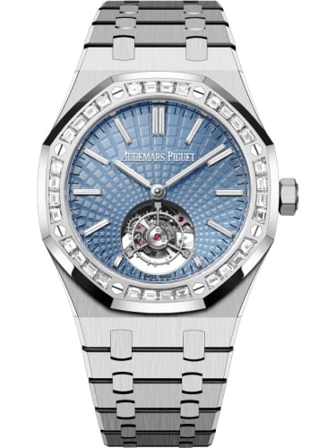 Audemars Piguet Royal Oak Self-Winding Flying Tourbillon Platinum - Baguette / Ice Blue