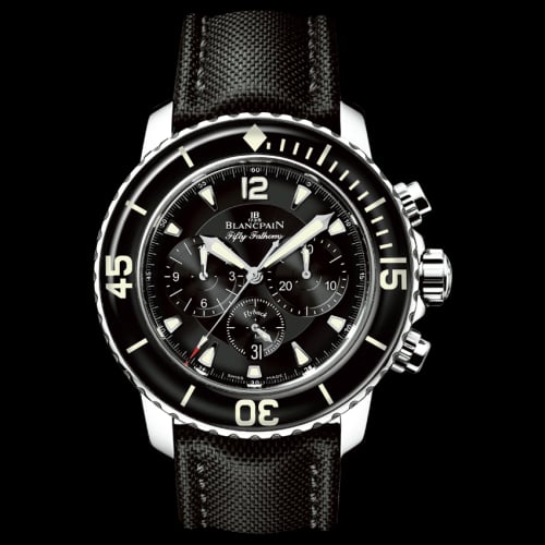 Blancpain Fifty Fathoms Chronographe Flyback Stainless / Black / Black Canvas