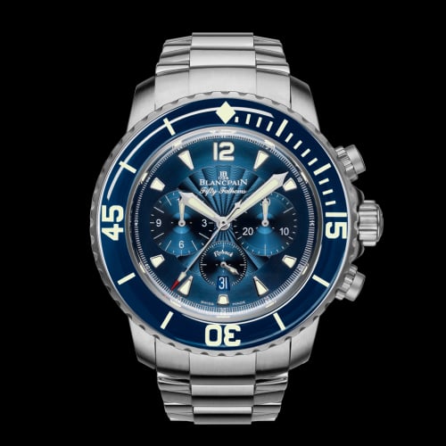 Blancpain Fifty Fathoms Chronographe Flyback Stainless Steel / Bue / Bracelet