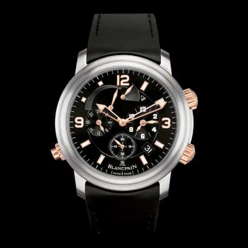 Blancpain Léman Réveil GMT Titanium / Red Gold / Black / Rubber