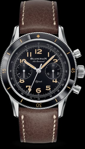 Blancpain Air Command Stainless Steel / Black / Strap