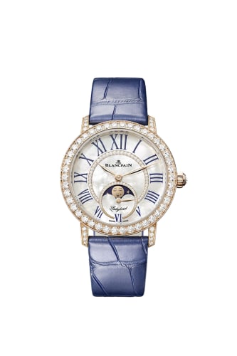 Blancpain Ladybird Colors Phases de Lune Red Gold - Diamond / MOP