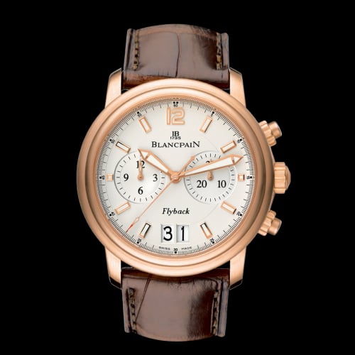 Blancpain Léman Chronographe Flyback Grande Date Red Gold / Opaline / Alligator