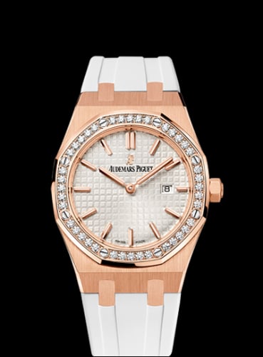 Audemars Piguet Royal Oak 67651 Quartz Pink Gold / Silver / Rubber