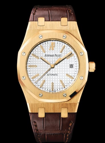 Audemars Piguet Royal Oak 15300 Yellow Gold / Silver/ Strap