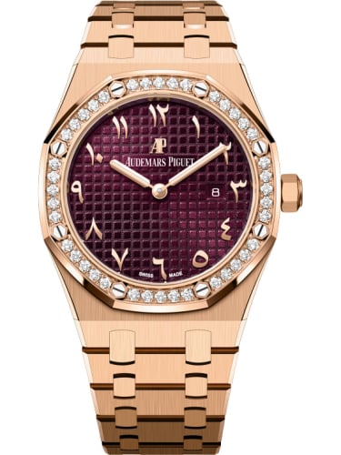 Audemars Piguet Royal Oak 67651 Quartz Pink Gold / Purple - Eastern Arabic