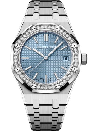 Audemars Piguet Royal Oak Selfwinding 37 Stainless Steel - Diamond / Ice Blue / 50th Anniversary