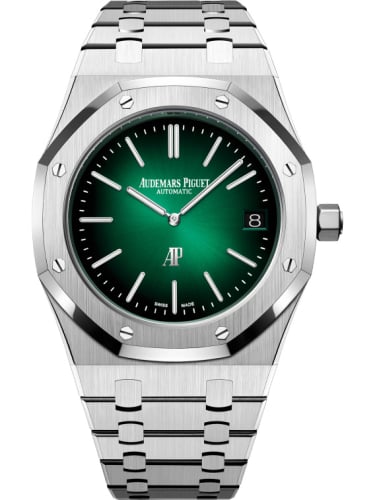 Audemars Piguet Royal Oak Extra-Thin Platinum / Green