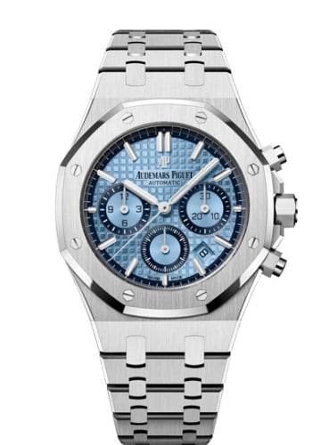 Audemars Piguet Royal Oak Chronograph 38 White Gold / Light Blue