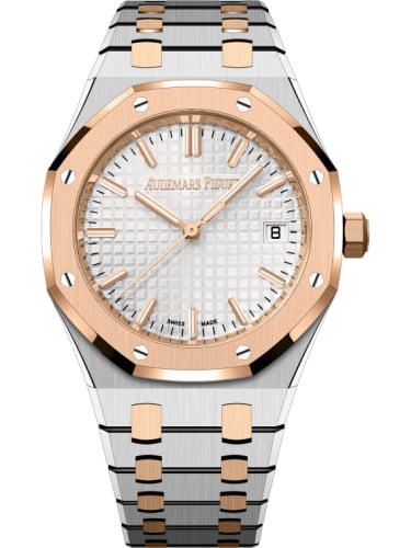 Audemars Piguet Royal Oak Selfwinding 34 Stainless Steel - Pink Gold / Silver / Bracelet