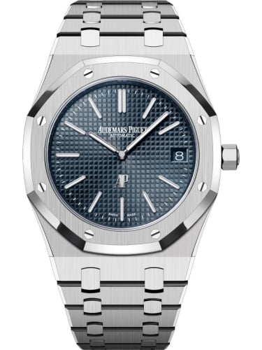 Audemars Piguet Royal Oak Extra-Thin Stainless Steel / Blue