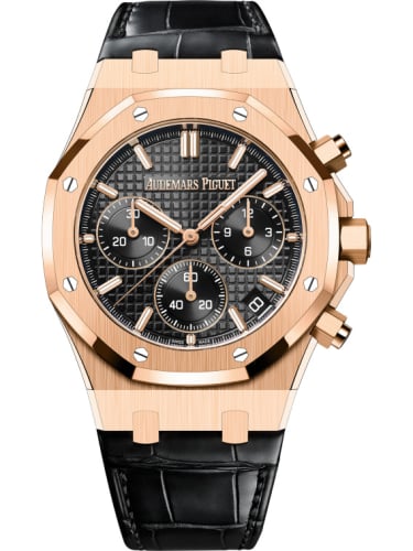 Audemars Piguet Royal Oak Chronograph 41 Pink Gold / Black / Strap