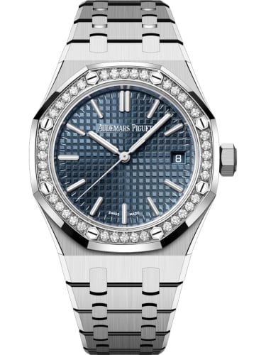 Audemars Piguet Royal Oak Selfwinding 37 Stainless Steel - Diamond / Blue / 50th Anniversary