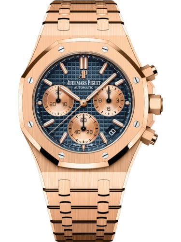 Audemars Piguet Royal Oak Chronograph 41 Pink Gold / Blue / Bracelet
