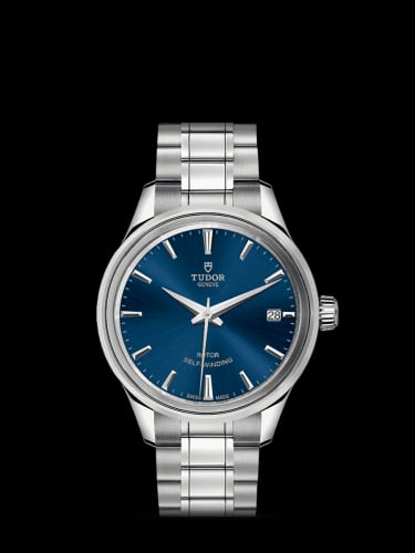 Tudor Style 34 Stainless Steel / Blue / Bracelet