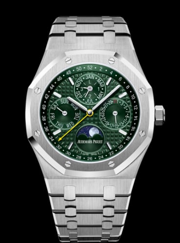 Audemars Piguet Royal Oak Perpetual Calendar 41 Stainless Steel / Green / Unique Timepieces