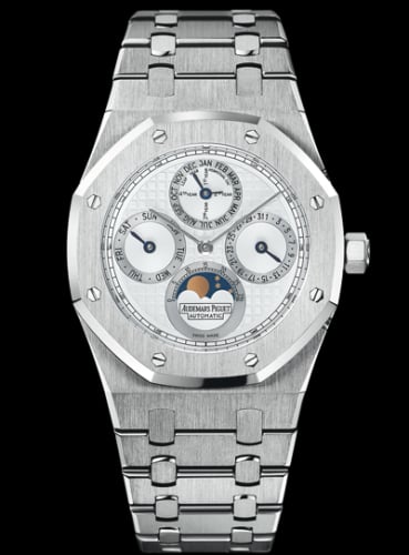 Audemars Piguet Royal Oak Perpetual Calendar Stainless Steel / Platinum / Silver