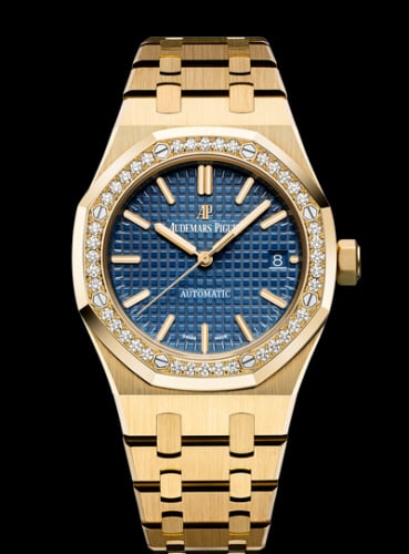 Audemars Piguet Royal Oak 15451 Selfwinding Yellow Gold / Blue