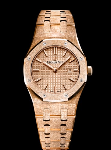 Audemars Piguet Royal Oak 67653 Quartz Frosted Pink Gold / Pink / Bracelet