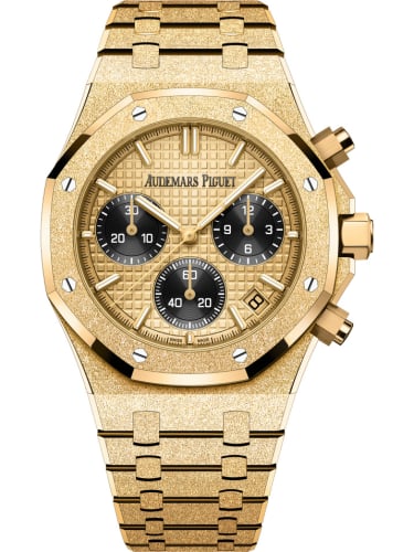 Audemars Piguet Royal Oak Chronograph 41 Frosted Yellow Gold / Champagne / Japan