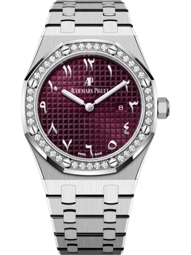 Audemars Piguet Royal Oak 67651 Quartz White Gold / Purple - Eastern Arabic