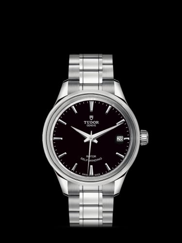 Tudor Style 34 Stainless Steel / Black / Bracelet