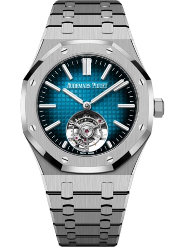 Audemars Piguet Royal Oak Self-Winding Flying Tourbillon Titanium / Blue