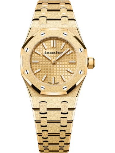 Audemars Piguet Royal Oak Mini Quartz Frosted Yellow Gold / Champagne