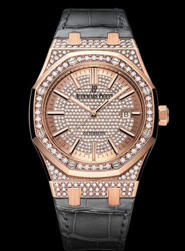 Audemars Piguet Royal Oak 15402 Pink Gold / Diamond