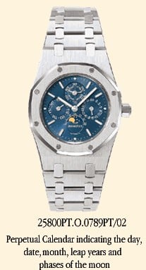 Audemars Piguet Royal Oak 25800 Perpetual Calendar Platinum / Blue
