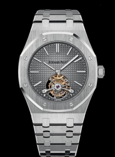 Audemars Piguet Royal Oak Ultra Thin Tourbillon Platinum / Grey